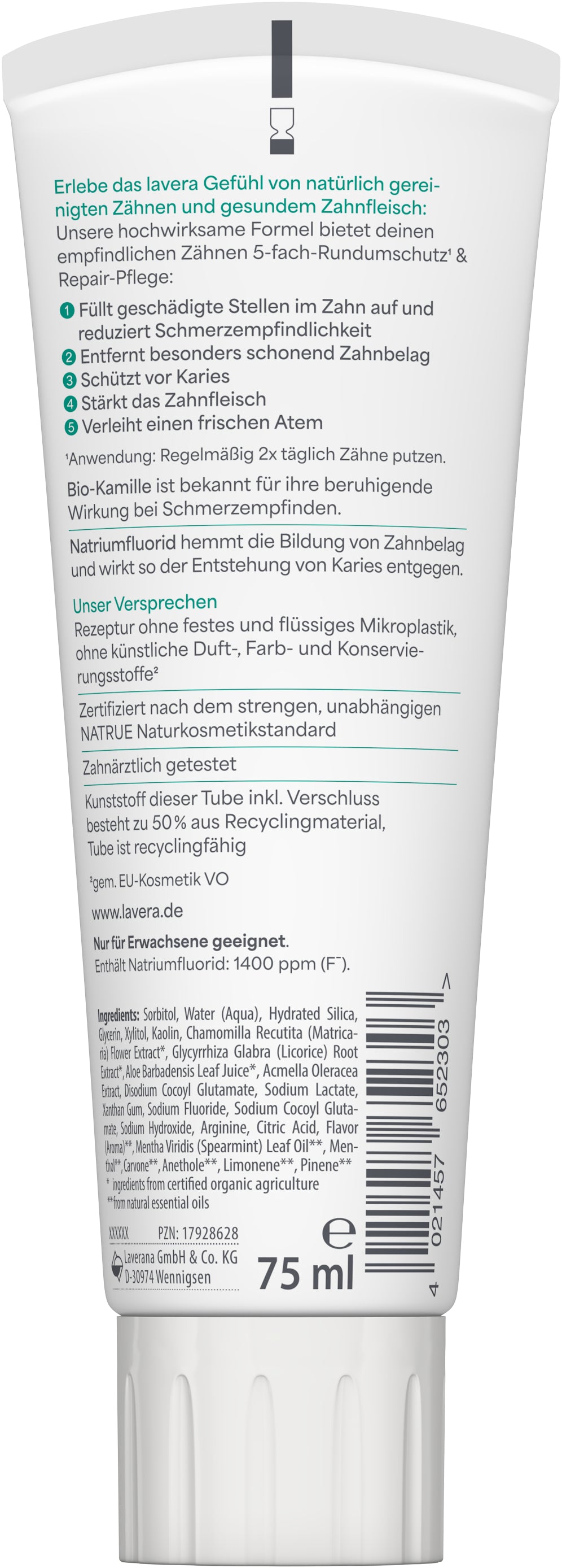 lavera Zahncreme Sensitive & Repair
