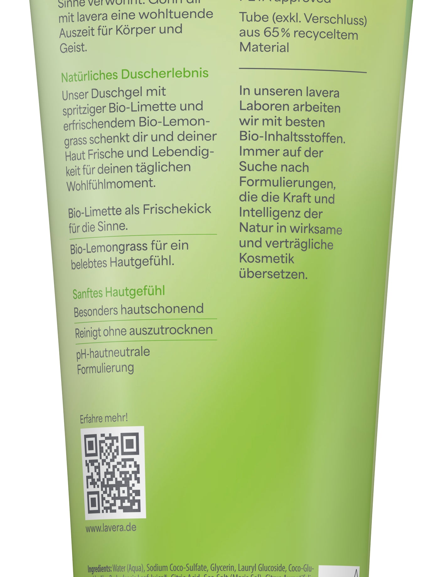 lavera Żel pod prysznic Refresh Me