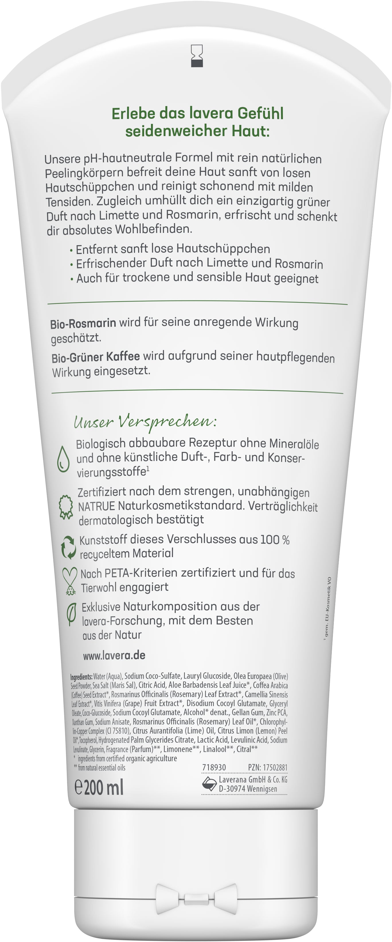 lavera Peeling pod prysznic