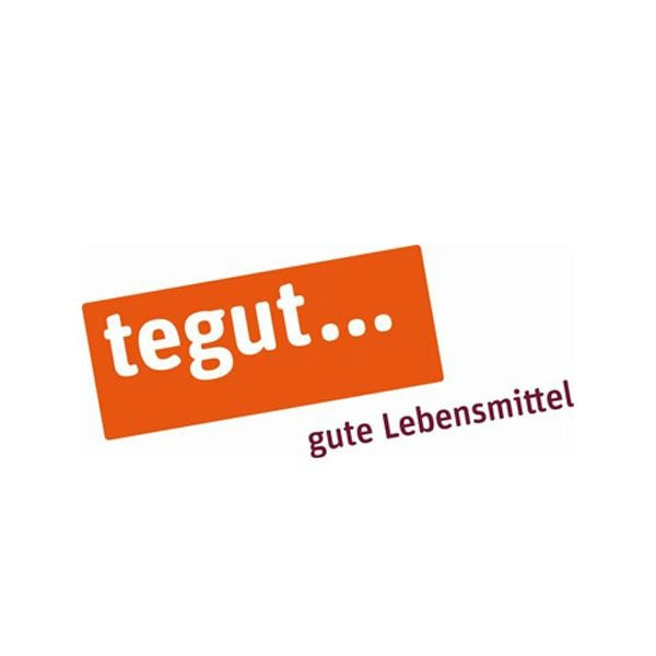 logo tegut... z hasłem „gute Lebensmittel