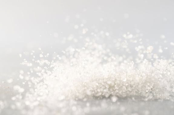 Ujęcie kryształków cukru